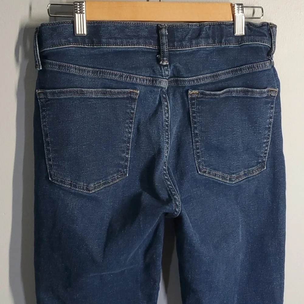 Old Navy jeans boys size 18 blue slim 360‎ stretch adjustable waist destroyed